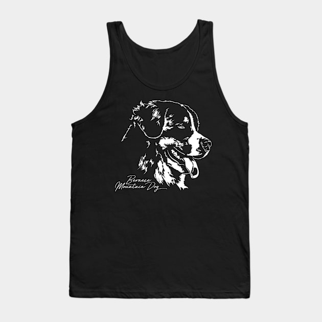 Bernese Mountain Dog lover dog portrait Tank Top by wilsigns